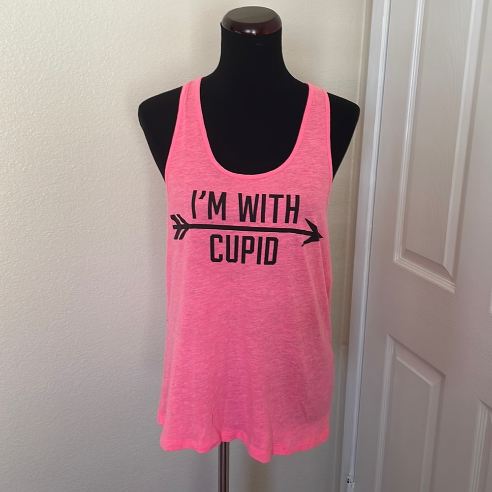 PINK Victoria Secret I’m With Cupid Tank Top
